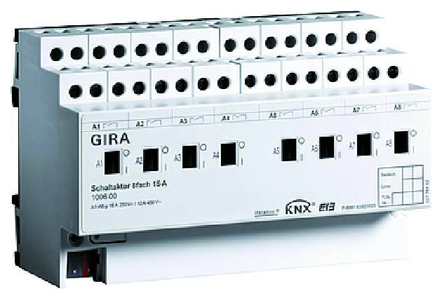 Gira 100600 Schaltaktor 8fach 16A REG von GIRA