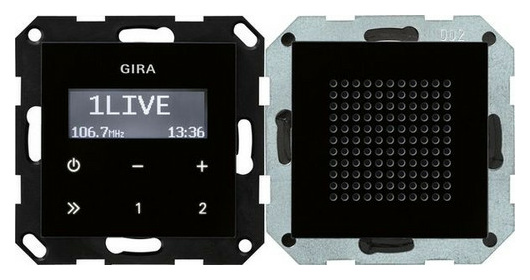 Gira 228005 Up-Radio RDS  swglasoptik von GIRA