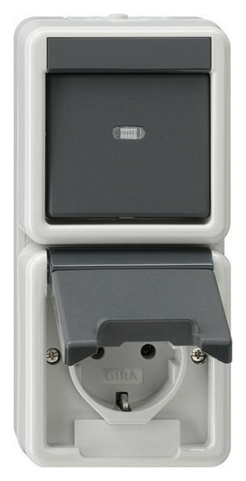 Gira 417630 Kombi AusWe/SCHUKO senkr. KD WG A Gira 417630 Kombi AusWe/SCHUKO senkr. KD WG A von GIRA