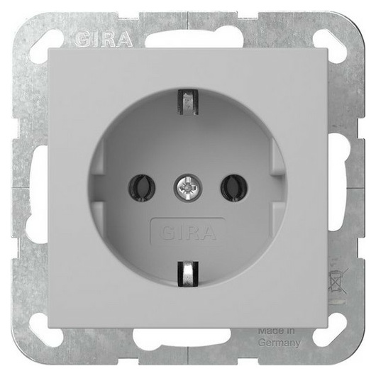 Gira 4188015 SCHUKO System 55 Grau m von GIRA