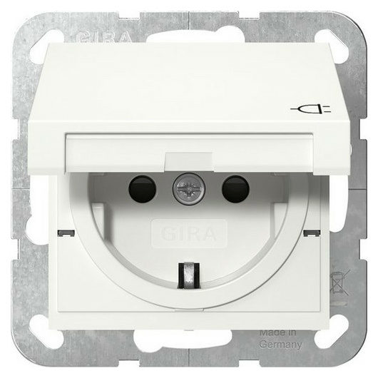 Gira 441403 SCHUKO KD + SH System 55 Reinweiß von GIRA