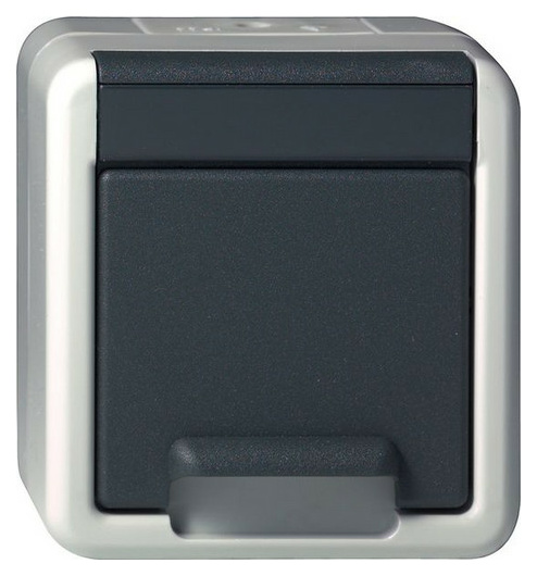 Gira 444030 SCHUKO KD WG AP Grau von GIRA