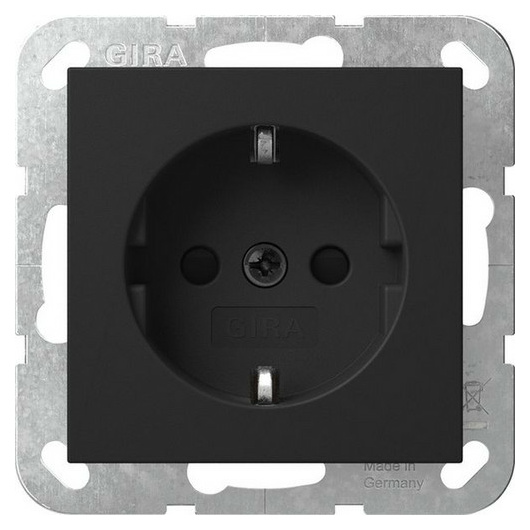 Gira 4453005 SCHUKO STK SH System 55 Schwarz Gira 4453005 SCHUKO STK SH System 55 Schwarz von GIRA