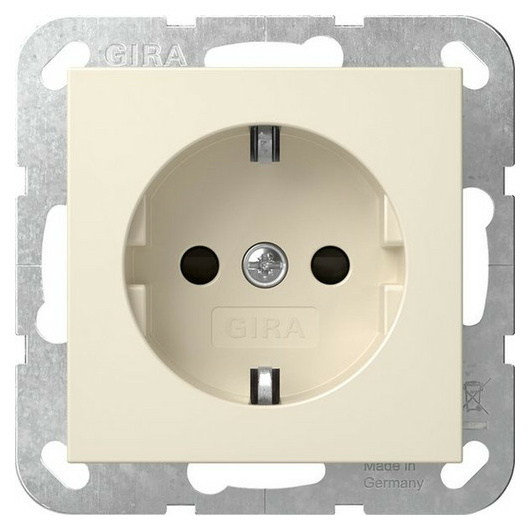 Gira 445301 SCHUKO STK SH System 55 Cremeweiß Gira 445301 SCHUKO STK SH System 55 Cremeweiß von GIRA
