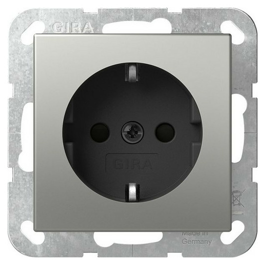 Gira 4453600 SCHUKO SH System 55 Edelstahl Gira 4453600 SCHUKO SH System 55 Edelstahl von GIRA