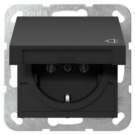 Gira 4454005 SCHUKO KD System 55 Schwarz m von GIRA