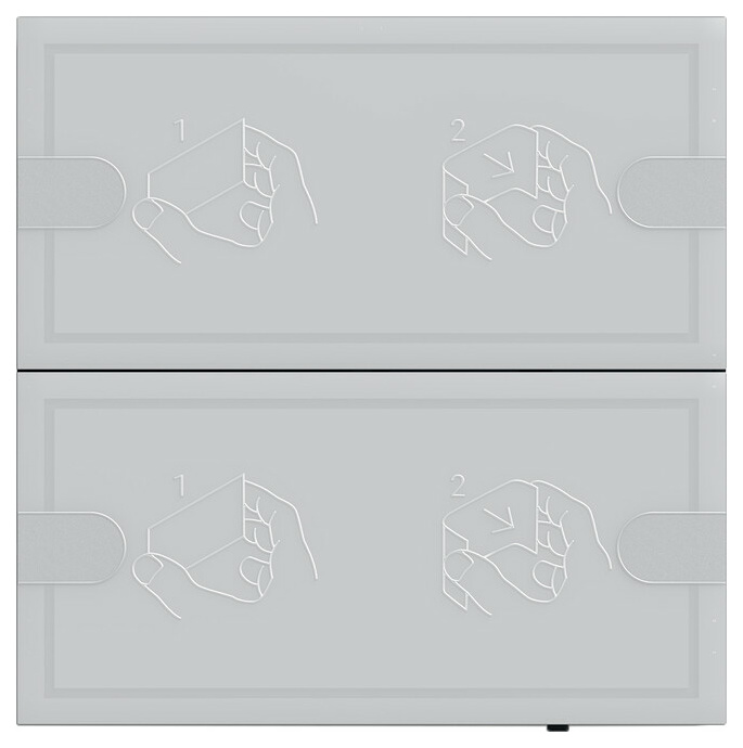 Gira 5002028 KNX Tastsens.4 Komfort 2f TS4 von GIRA