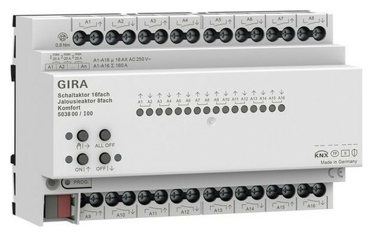 Gira 503800 Schalt-/Jal.aktor 16f/8f 16 A Gira 503800 Schalt-/Jal.aktor 16f/8f 16 A von GIRA