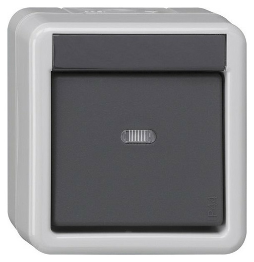 Gira 515130 Taster BA 1fach 1 Punkt WG Aufp. von GIRA