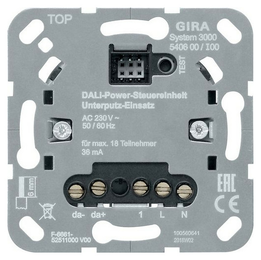 Gira 540600 S3000 DALI-Power-Steuereinheit UP Gira 540600 S3000 DALI-Power-Steuereinheit UP von GIRA