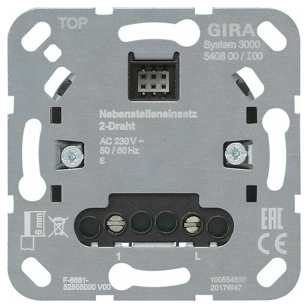 Gira 540800 S3000 Nebenst.eins. 2-Draht Gira 540800 S3000 Nebenst.eins. 2-Draht von GIRA