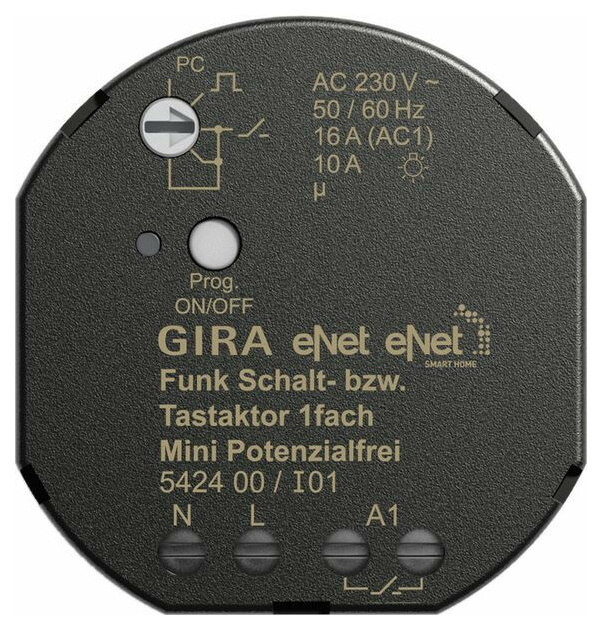 Gira 542400 Funk Schalt  Tastaktor Mini 1f von GIRA