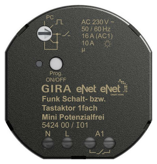 Gira 542400 Funk Schalt  Tastaktor Mini 1f von GIRA