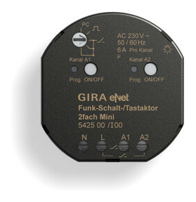 Gira 542500 Funk Schalt  Tastaktor Mini 2f. von GIRA