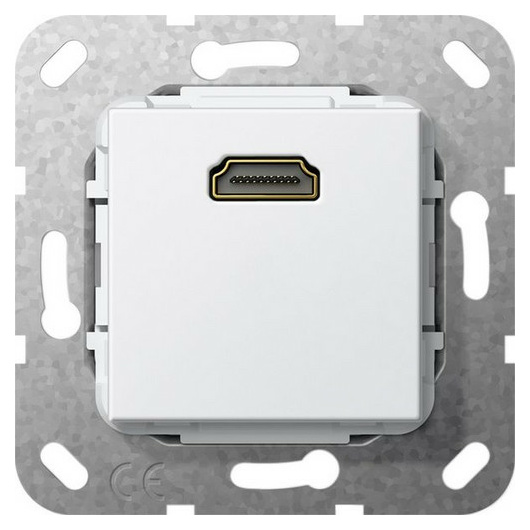 Gira 567003 HDMI Kabelpeitsche Einsatz rw von GIRA