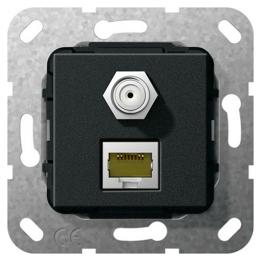Gira 569710 MJ RJ45 Cat 6A 10 GB, SAT sw matt Gira 569710 MJ RJ45 Cat 6A 10 GB, SAT sw matt von GIRA