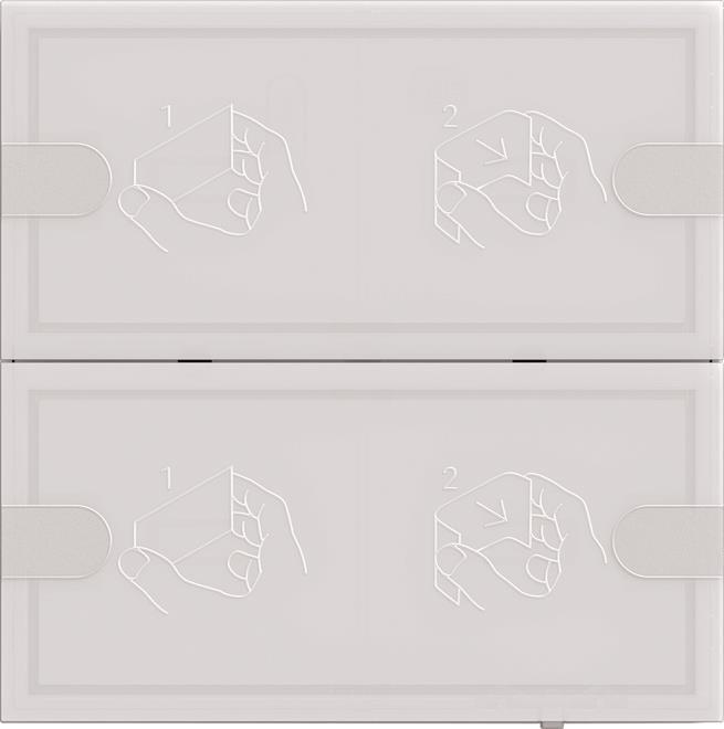 Gira KNX Tastsensor 4 Komfort 2f TS4 ws 5002003 (5002003) von GIRA
