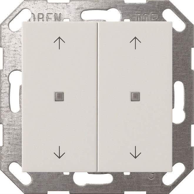 Gira Taster Wippe KNX, 2f, Reinweiß 517403 (517403) von GIRA