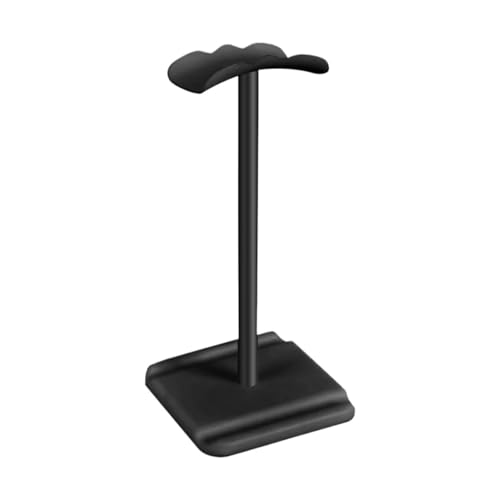 GIYXHU KopfhöRer StäNder 2 Stück Kopfhörerständer Rack Rutschfester Kopfhörerständer Headset-Halter Kopfhörerzubehör(Black) von GIYXHU