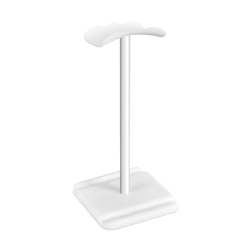 GIYXHU KopfhöRer StäNder 2 Stück Kopfhörerständer Rack Rutschfester Kopfhörerständer Headset-Halter Kopfhörerzubehör(White) von GIYXHU