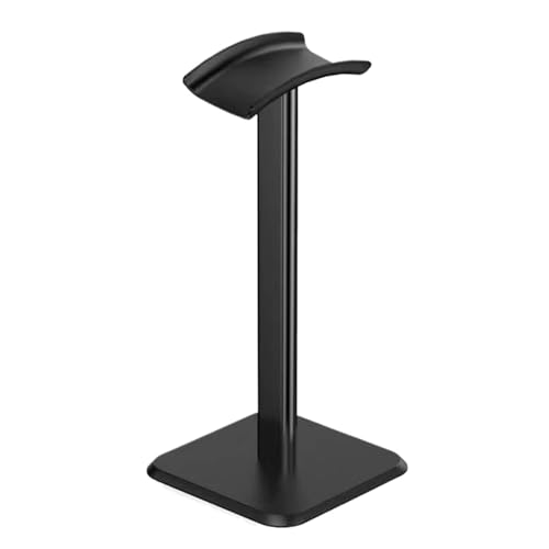 GIYXHU KopfhöRer StäNder 2 Stück Kopfhörerständer Universal Aluminuim Metall Headset Halter Aluminium unterstützende Kopfhöreraufhängung(Black) von GIYXHU