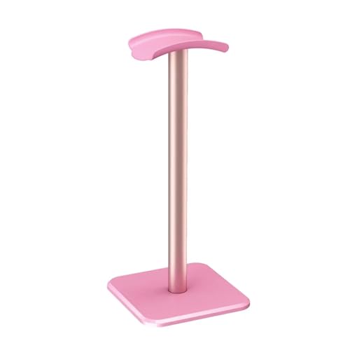 GIYXHU KopfhöRer StäNder 2 stücke Aluminium Legierung Kopfhörer Ständer Halter Rack Platzsparend Headset Ständer Rack Desktop-Organizer Display Kopfhörer Halterung(Pink) von GIYXHU