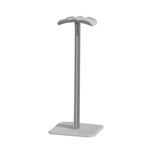 GIYXHU KopfhöRer StäNder Kopfhörer-Display-Halterung, rutschfest, Schreibtisch-Gaming-Headset-Halterung, stabile Gebogene Halterung aus Aluminiumlegierung(Grey) von GIYXHU