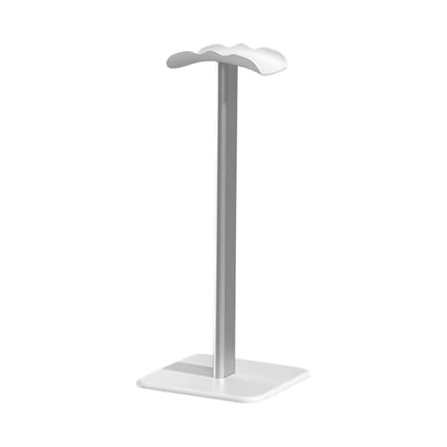 GIYXHU KopfhöRer StäNder Kopfhörer-Display-Halterung, rutschfest, Schreibtisch-Gaming-Headset-Halterung, stabile Gebogene Halterung aus Aluminiumlegierung(Silver) von GIYXHU