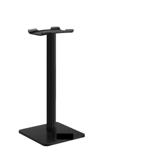 GIYXHU KopfhöRer StäNder Kopfhörerständer, Headset-Halter, Kopfhörer-Aufhänger, Schreibtisch mit Aluminium-Stützstange for alle Kopfhörergrößen(Black) von GIYXHU