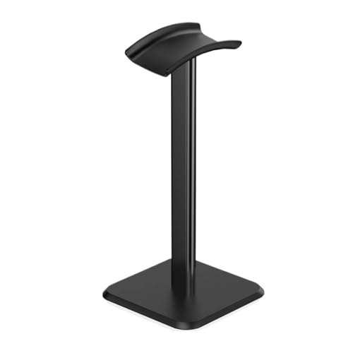 GIYXHU KopfhöRer StäNder Over-Ear-Headset-Ständer, Abnehmbarer Kopfhörerhalter, Gaming-Headset-Halterung, Kopfhörer-Display-Rack aus Aluminiumlegierung(Black) von GIYXHU