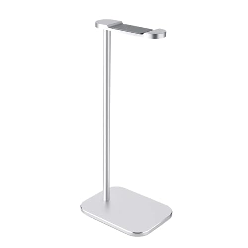 GIYXHU KopfhöRer StäNder Tragbarer Kopfhörer-Desktop-Ständer, Aluminiumlegierung, Desktop-Halterung, Cradle-Halter, Ständer, rutschfeste Kopfhörer-Display-Halterung, Zubehör(White) von GIYXHU