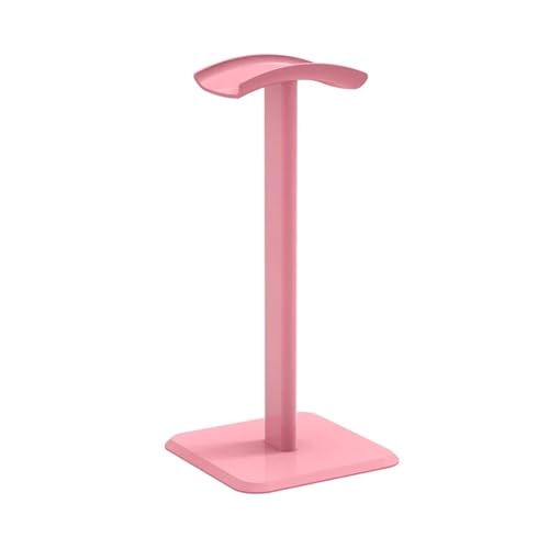 KopfhöRer StäNder 2 stücke Aluminium Legierung Kopfhörer Ständer Halter Platzsparende Gaming Headset Stand Rack Desktop-Organizer Display Kopfhörer Aufhänger Halterung(Pink) von GIYXHU