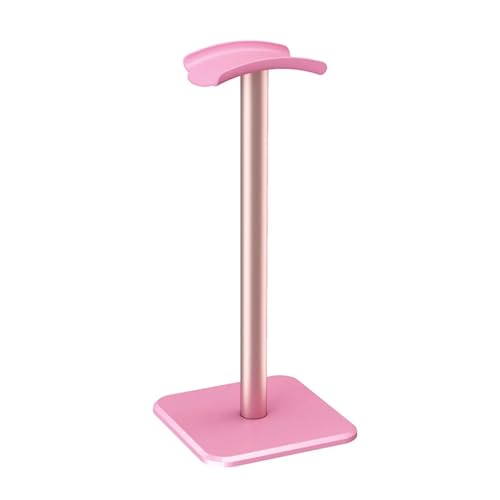 KopfhöRer StäNder 2 stücke Aluminium Legierung Kopfhörer Ständer Halter Platzsparende Gaming Headset Stand Rack Desktop-Organizer Display Kopfhörer Aufhänger Halterung(Pink) von GIYXHU