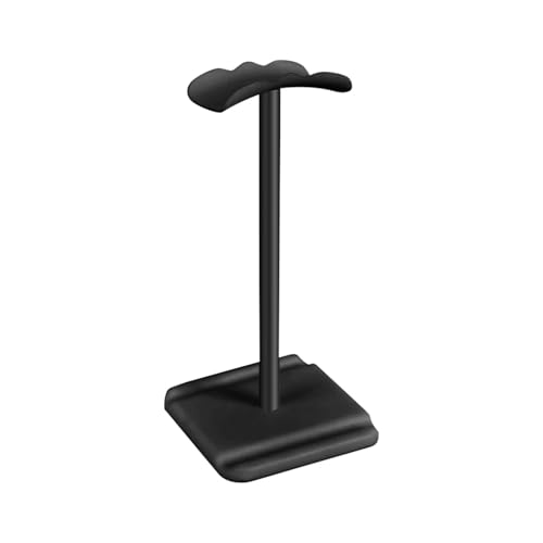 KopfhöRer StäNder 2 stücke Kopfhörer Ständer Halter Platzsparende Gaming Headset Stand Rack Desktop-Organizer Display Kopfhörer Aufhänger Halterung(Black) von GIYXHU
