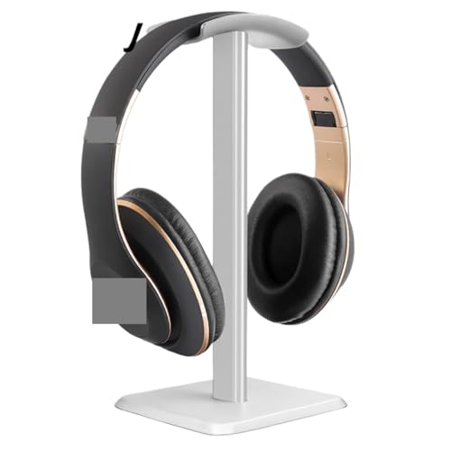 KopfhöRer StäNder 2 stücke Legierung Aluminium Kopfhörer Headset Ständer Halter Rack Montieren Aufhänger Gamer Aufhänger PC Gaming Handys Desktop(Silver) von GIYXHU