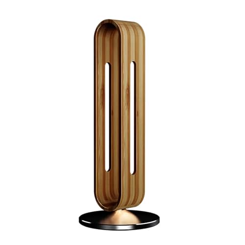 KopfhöRer StäNder Holz Kopfhörer Ständer Desktop Gaming Headset Ständer Kreative Tisch Kopfhörer Künstlerische Display Rack Halterung(Deep Brown) von GIYXHU