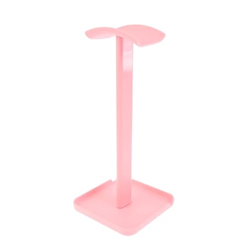KopfhöRer StäNder Universal Kopfhörer Ständer Halter Platzsparend Gaming Headset Stand Desktop Kopfhörer Aufhänger Display Rack(Pink) von GIYXHU