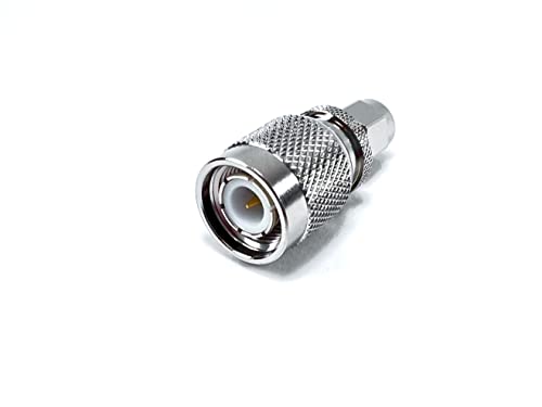 GIZWIZ RF-Koaxial-Adapter, SMA-Stecker auf TNC-Stecker, vernickelt, 2 Stück von GIZWIZ