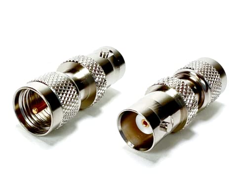GIZWIZ RF Koaxial-Adapter Mini UHF Stecker auf BNC-Buchse, 2 Stück von GIZWIZ