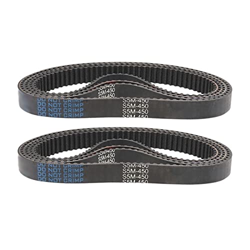 10 Stück Zahnriemen, S5M440/445/450/455/460/465/475/490/500/515/520 Gummi-Antriebsriemen, Breite 10/15/20/25/30 mm for 5M-Riemenscheibe (Nr. 3149)(30mm,450 mm) von GJLRZGMY