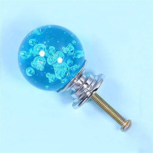 Rustikale Schrankgriffe, Kleiderschrank-Türgriffe, Möbelknöpfe mit Kristallkugeln, Küchenschrank-Türgriffe, Schubladenknöpfe, Schrankgriffe, 30 mm, Hardware (Nr. 1456)(Blue) von GJLRZGMY