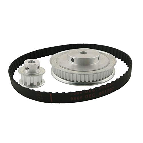 Zahnriemenscheibe, 10 Zähne, XL-Untersetzung 1:6/6:1, 10T 60T, Zahnriemensatz, Wellenmittenabstand 100 mm, for Graviermaschine, Zahnriemenscheibensatz, Präzisionsfertigung (Nr. 2963) von GJLRZGMY