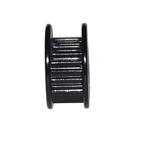 Zahnriemenscheibe 2GT, 20 Zähne, Synchronrad-Umlenkrolle, Bohrung 3 mm, 4 mm, 5 mm, mit Lager for GT2-Zahnriemen, Breite 10 mm, 20 Zähne, 20T, Präzisionsfertigung (Nr. 2110)(Black,A bore 6mm) von GJLRZGMY