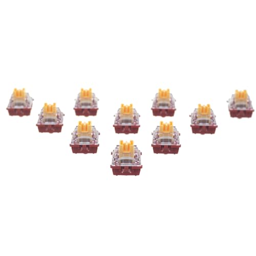 GK GAMAKAY Linear Silent-Schalter mit LED Diffuser für Mechanischer Tastatur, 3 Pin Pre-lubed Switches MX Tastenschalter für Gaming Keyboard DIY Kit (Phoenix V2 Switch-70Pcs) von GK GAMAKAY
