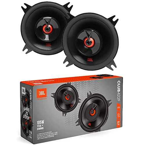 2 Lautsprecher Club 422F Koaxial 2-Wege 10 cm 100 mm 4" Durchmesser 35 Watt RMS und 105 Watt max. Impedanz 3 Ohm 90 db spl, pro Paar von GK SOUND