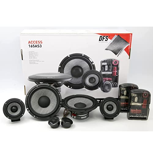 KIT-Set FÜR Focal Access 165AS3 1 3-Wege-Kit 16,5 cm 165 mm 6,5" Durchmesser 80 Watt RMS 160 Watt Max 4 Ohm 90 dB 2 Tieftöner + 2 Mitteltöner + 2 Hochtöner + 2 Frequenzweichen, Paar-Kit von GK SOUND