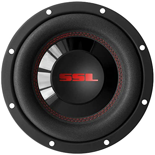 KIT Set FÜR SOUNDSTORM SSL CG8D 1 Subwoofer 20 cm 8", 400 Watt RMS und 800 Watt Max, DVC, Doppelschwingspule, doppelte 4-Ohm-Spule, für Auto oder im Lautsprecher, 1 Stück von GK SOUND