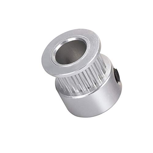 Zahnriemen, Zahnriemen 20 Zähne GT2 Aluminium-Zahnriemenscheibe 2GT, Bohrung 5/8 mm, Synchronradgetriebe GT2, for LL-2GT-Riemen, 3D-Druckerteile(Silver,Bore 8 Width 6) von GKIRQVPE