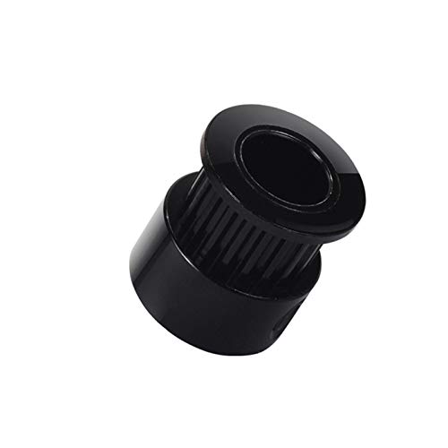Zahnriemen, Zahnriemen 20 Zähne GT2 Aluminium-Zahnriemenscheibe 2GT, Bohrung 5/8 mm, Synchronradgetriebe GT2, for LL-2GT-Riemen, 3D-Druckerteile(Svart,Bore 5 Width 6) von GKIRQVPE