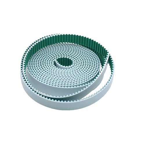 Zahnriemen, Zahnriemen Offenes Ende, 1 Meter, 3M, 5M, 8M, offenes Polyurethan mit Stahlkern, grüne Zahnoberfläche, Breite 10–40 mm for 3D-Drucker/CNC-Maschine(3m 10mm Width) von GKIRQVPE